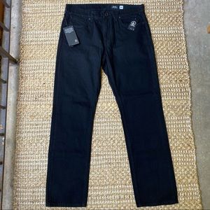 NWT Volcom Black Denim Pants 34